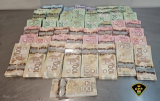 Stacks of Canadian currency