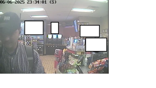 Store interior, shelves stocked with products