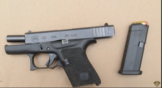 Glock pistol and magazine