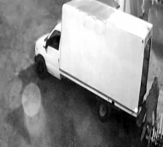 White van, side view