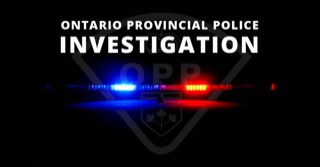 Police lights and vehicle