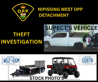 Utility vehicle and trailer, Ontario license plates visible