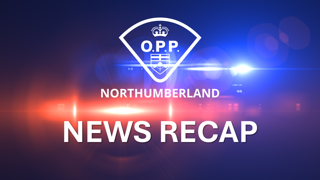 OPP crest over a blurred background. NEWS RECAP. Northumberland