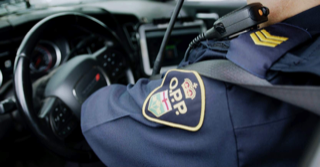 Ontario Provincial Police patch on a uniform
