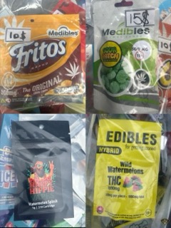 Assorted edibles and cartridges