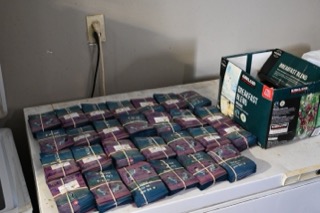 Stacks of tea bags, Breakfast Blend, Kirkland brand