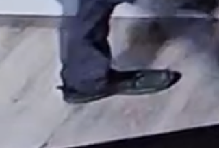 Black athletic shoes