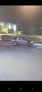 Vehicle spinning in a parking lot.