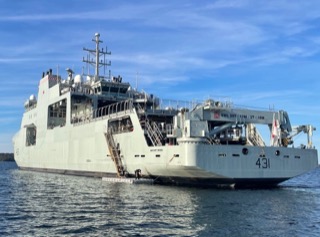 Canadian Navy supply ship Margaret Brooke, hull number 431.