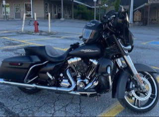 Black Harley-Davidson motorcycle