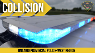 Blue and red emergency lights