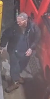 Person wearing a black coat and glasses