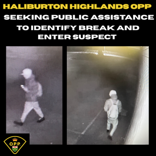 Person wearing a hooded sweatshirt and dark pants walking.