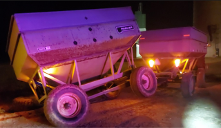 Large dump truck, Parker logo visible