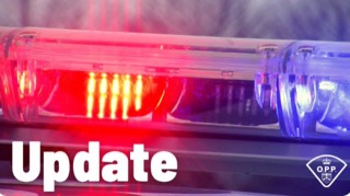 Red and blue flashing lights