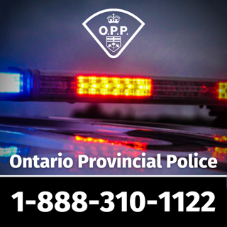Ontario Provincial Police crest, 1-888-310-1122