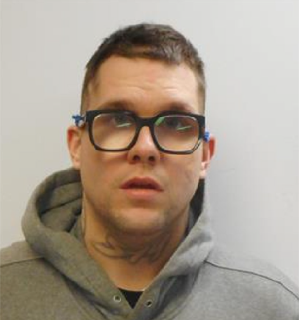 Man with short hair and glasses, gray hoodie