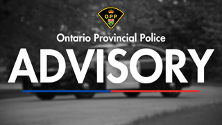 Ontario Provincial Police logo and advisory text