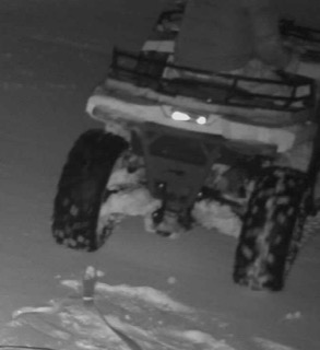 Off-road vehicle on snow