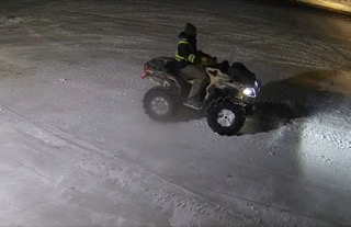 ATV on a snowy surface